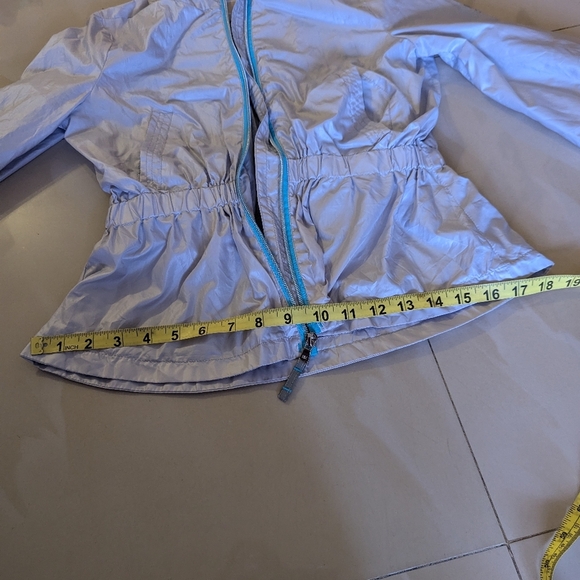 Michael Kors Silky Light Weight Wind Breaker Silver Jacket Teen  Size 14 - Picture 8 of 16